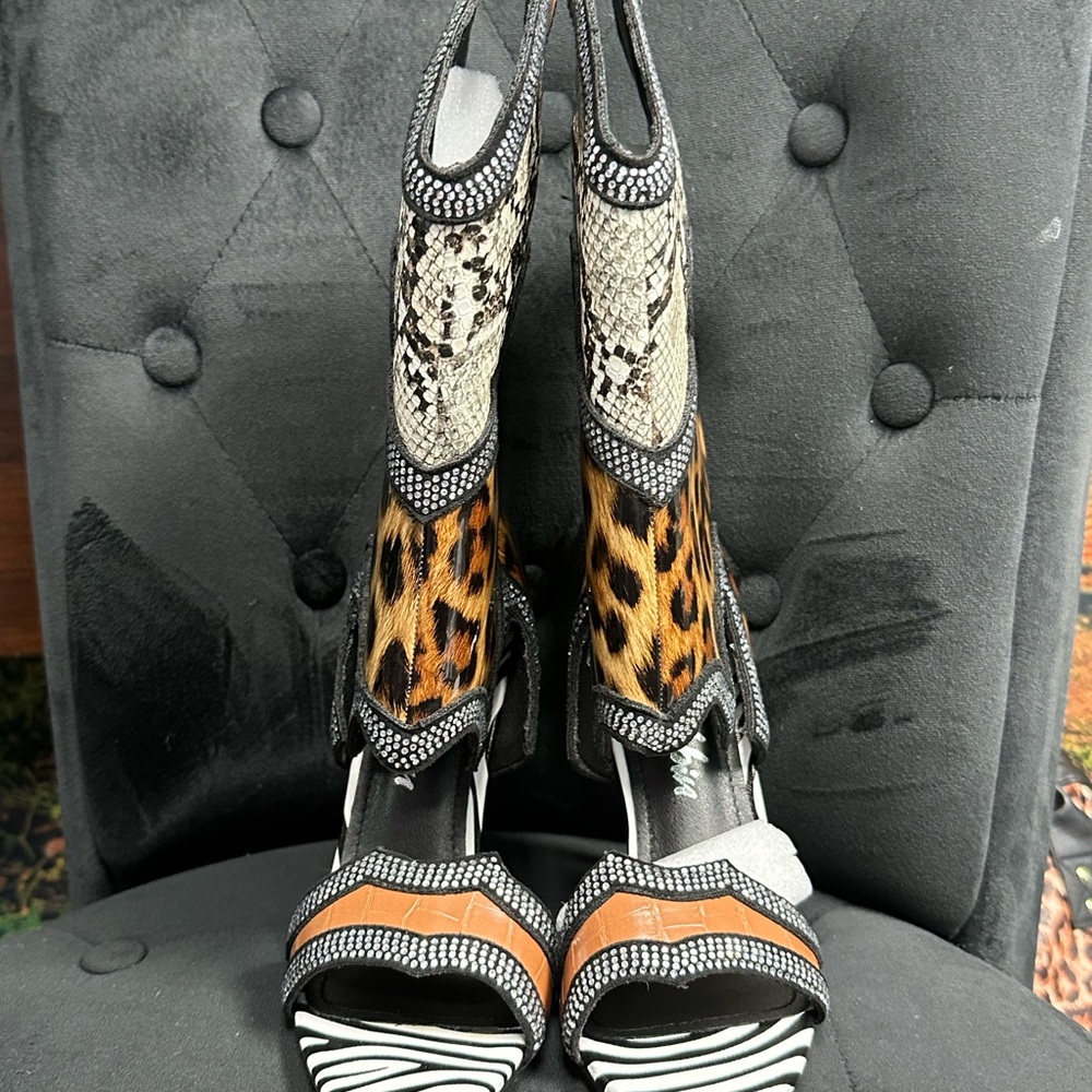 Cape Robbin Multicolor Animal Print Heels